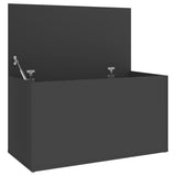 NNEVL Storage Chest Grey 84x42x46 cm Engineered Wood