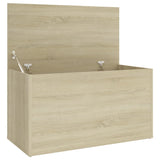 NNEVL Storage Chest Sonoma Oak 84x42x46 cm Engineered Wood