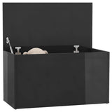 NNEVL Storage Chest High Gloss Grey 84x42x46 cm Engineered Wood
