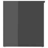 NNEVL Storage Chest High Gloss Grey 84x42x46 cm Engineered Wood