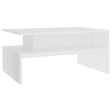 NNEVL Coffee Table White 90x60x42.5 cm Chipboard