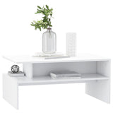 NNEVL Coffee Table White 90x60x42.5 cm Chipboard