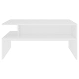 NNEVL Coffee Table White 90x60x42.5 cm Chipboard
