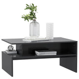 NNEVL Coffee Table Grey 90x60x42.5 cm Chipboard