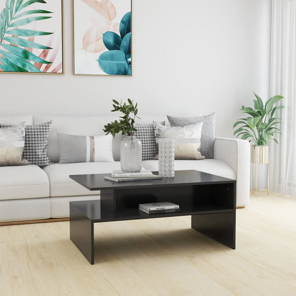 NNEVL Coffee Table Grey 90x60x42.5 cm Chipboard