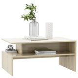 NNEVL Coffee Table Sonoma Oak 90x60x42.5 cm Chipboard