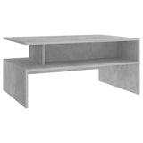 NNEVL Coffee Table Concrete Grey 90x60x42.5 cm Chipboard
