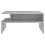 NNEVL Coffee Table Concrete Grey 90x60x42.5 cm Chipboard