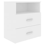 NNEVL Bed Cabinet White 50x32x60 cm