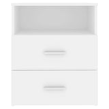 NNEVL Bed Cabinet White 50x32x60 cm