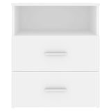 NNEVL Bed Cabinets 2 pcs White 50x32x60 cm