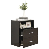 NNEVL Bed Cabinet Black 50x32x60 cm