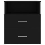 NNEVL Bed Cabinet Black 50x32x60 cm
