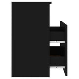 NNEVL Bed Cabinets 2 pcs Black 50x32x60 cm