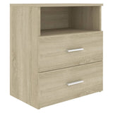 NNEVL Bed Cabinet Sonoma Oak 50x32x60 cm