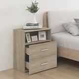 NNEVL Bed Cabinet Sonoma Oak 50x32x60 cm