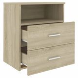NNEVL Bed Cabinet Sonoma Oak 50x32x60 cm