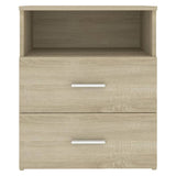 NNEVL Bed Cabinet Sonoma Oak 50x32x60 cm