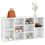 NNEVL Shoe Bench White 103x30x54.5 cm Chipboard