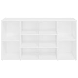 NNEVL Shoe Bench White 103x30x54.5 cm Chipboard