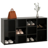 NNEVL Shoe Bench Black 103x30x54.5 cm Chipboard
