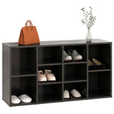 NNEVL Shoe Bench Grey 103x30x54.5 cm Chipboard