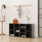 NNEVL Shoe Bench Grey 103x30x54.5 cm Chipboard