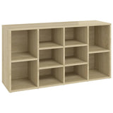 NNEVL Shoe Bench Sonoma Oak 103x30x54.5 cm Chipboard