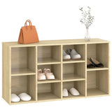 NNEVL Shoe Bench Sonoma Oak 103x30x54.5 cm Chipboard