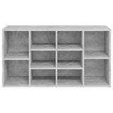 NNEVL Shoe Bench Concrete Grey 103x30x54.5 cm Chipboard