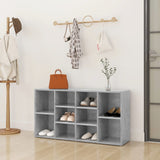 NNEVL Shoe Bench Concrete Grey 103x30x54.5 cm Chipboard