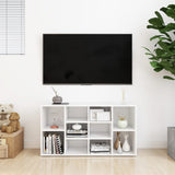 NNEVL Shoe Bench High Gloss White 103x30x54.5 cm Chipboard