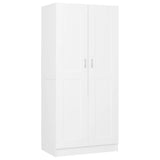 NNEVL Wardrobe White 82.5x51.5x180 cm Chipboard