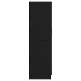 NNEVL Wardrobe Black 82.5x51.5x180 cm Chipboard