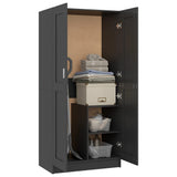 NNEVL Wardrobe Grey 82.5x51.5x180 cm Chipboard