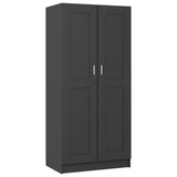 NNEVL Wardrobe Grey 82.5x51.5x180 cm Chipboard