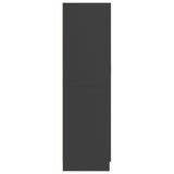 NNEVL Wardrobe Grey 82.5x51.5x180 cm Chipboard