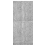NNEVL Wardrobe Concrete Grey 82.5x51.5x180 cm Chipboard