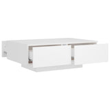 NNEVL Coffee Table White 90x60x31 cm Chipboard