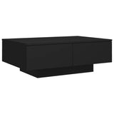 NNEVL Coffee Table Black 90x60x31 cm Chipboard