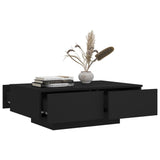 NNEVL Coffee Table Black 90x60x31 cm Chipboard