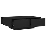 NNEVL Coffee Table Black 90x60x31 cm Chipboard