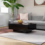 NNEVL Coffee Table Black 90x60x31 cm Chipboard