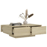 NNEVL Coffee Table Sonoma Oak 90x60x31 cm Chipboard