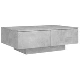 NNEVL Coffee Table Concrete Grey 90x60x31 cm Chipboard