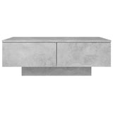 NNEVL Coffee Table Concrete Grey 90x60x31 cm Chipboard