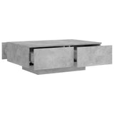 NNEVL Coffee Table Concrete Grey 90x60x31 cm Chipboard