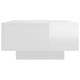 NNEVL Coffee Table High Gloss White 90x60x31 cm Chipboard