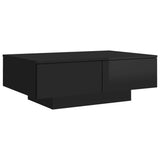 NNEVL Coffee Table High Gloss Black 90x60x31 cm Chipboard