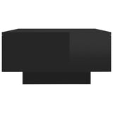 NNEVL Coffee Table High Gloss Black 90x60x31 cm Chipboard